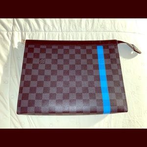 Louis Vuitton Damier Graphite Stripe Pochette Voyage Clutch